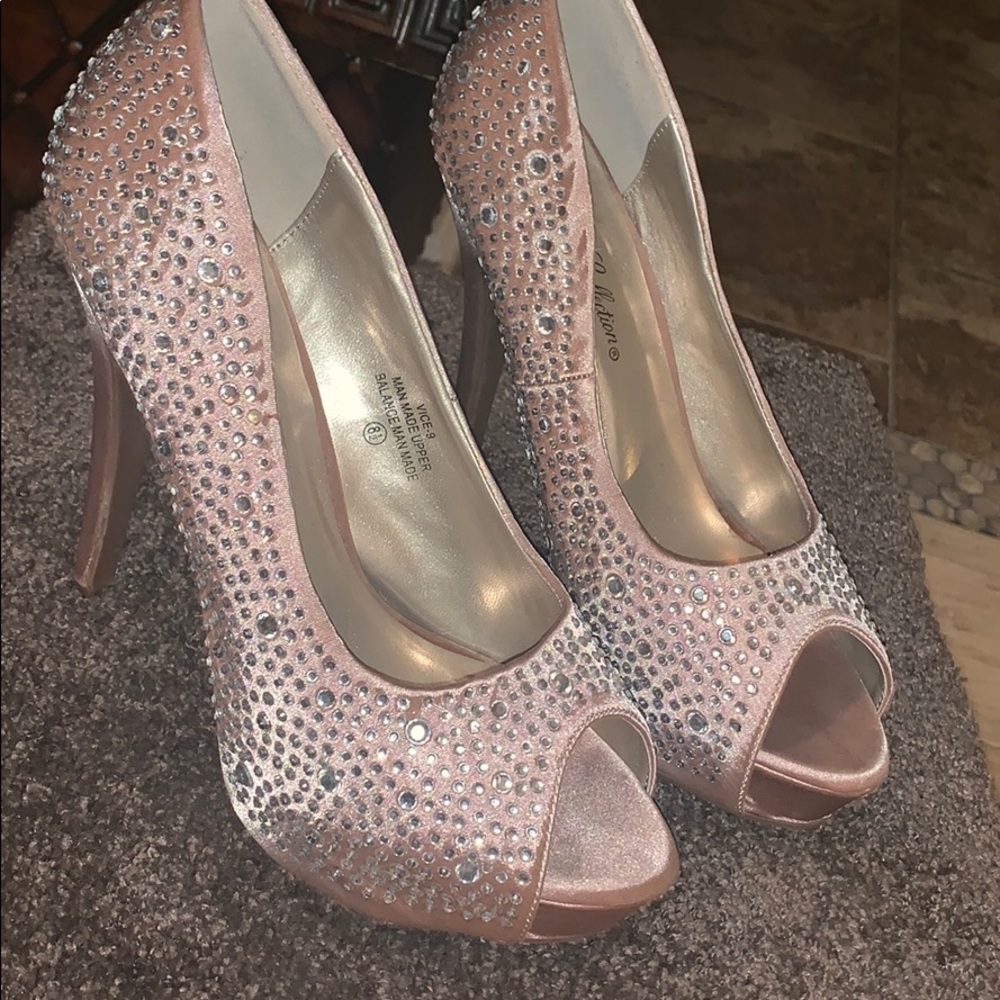 Rhinestone heels